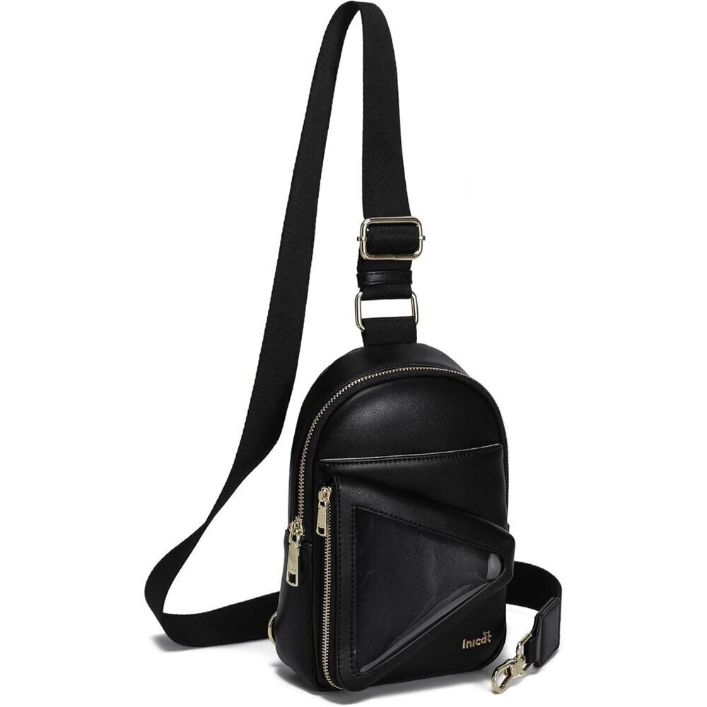 Women Sling Bag Pu Leather Small Crossbody Wallet Travel Purse